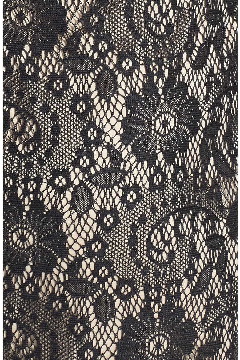 Lace Sheath Dress, Alternate, color, BLACK