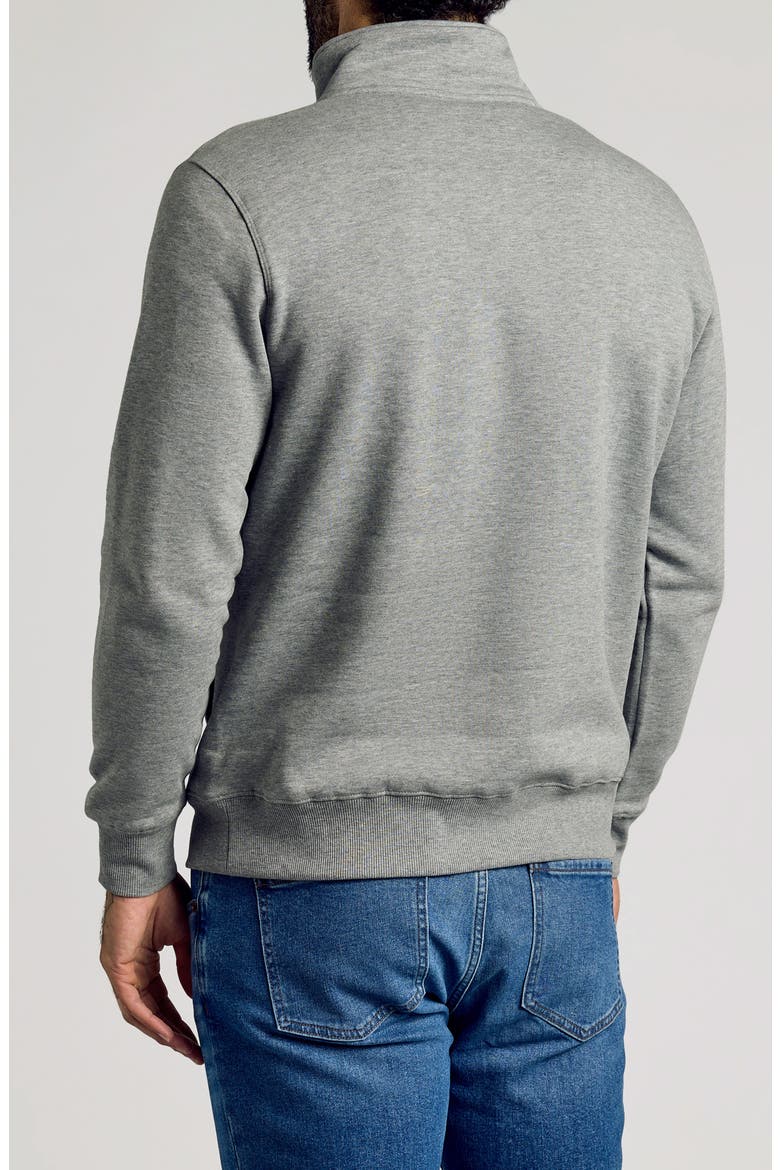 Fleece Quarter Zip Sweatshirt, Alternate, color, MEDIUM HEATHER GRAY