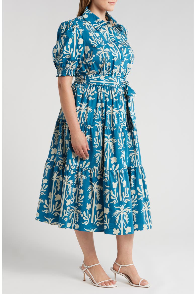 Octavia Shirtdress, Alternate, color, PALM FIELDS MYKONOS BLUE