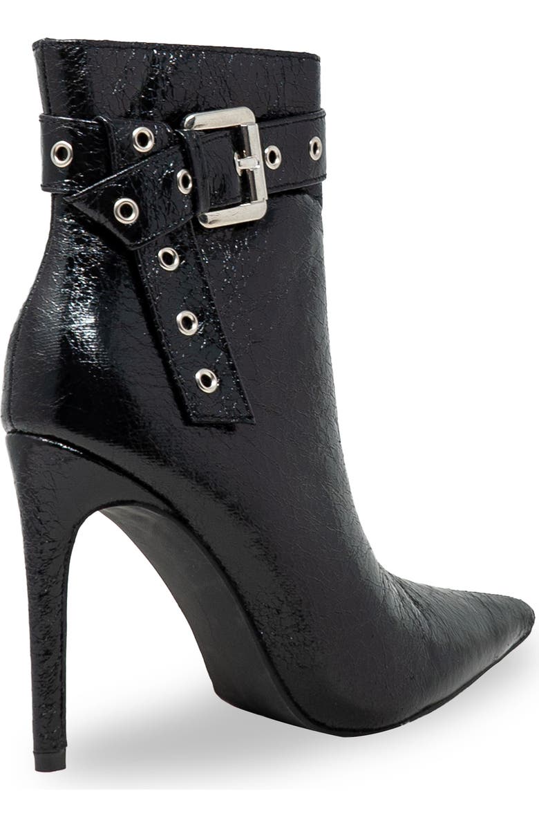 CHASE AND CHLOE Grommet Buckle Pointed Toe Bootie, Alternate, color,