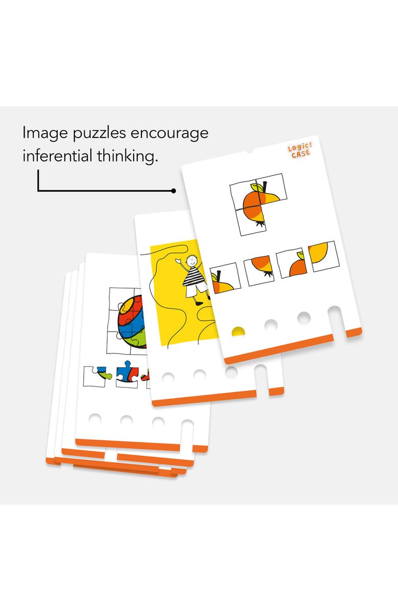 HABA Logic! CASE Starter Set - Brain Teaser Puzzles and Car Games for Kids Ages 4-8, A Handheld Game to Develop Critical Thinking for Kids, Alternate, color, Yellow Multi