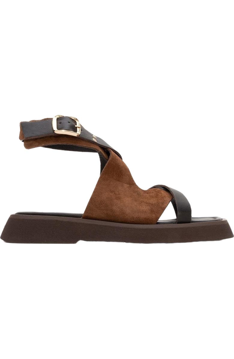 Forever & Always Shoes Minnea Suede Leather Sandal, Alternate, color, Brown Suede Leather