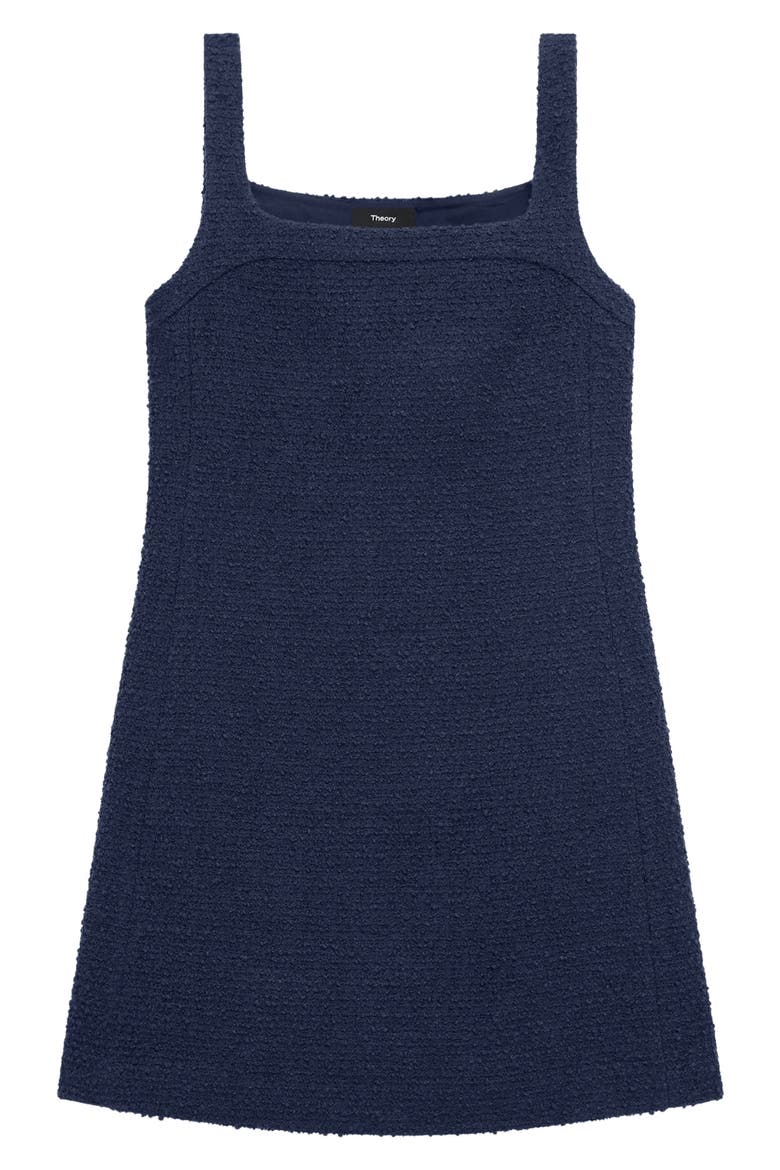 Sleeveless Tweed Minidress, Alternate, color, NOCTURNE NAVY