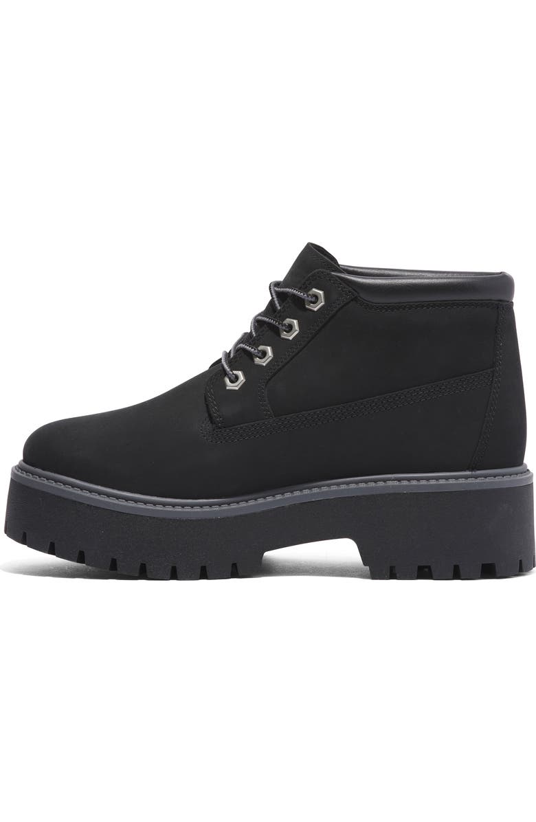 Timberland Stone Street Waterproof Platform Boot, Alternate, color, Jet Black