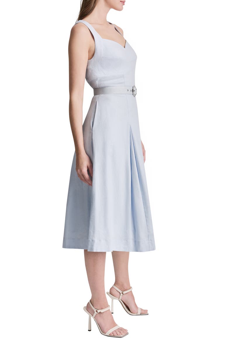 Strapless Midi Dress, Alternate, color, SKYWAY BLU