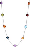 EFFY Sterling Silver Semiprecious Gemstone Station Chain Necklace