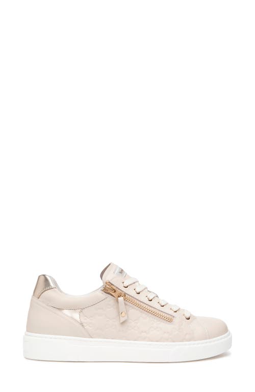 Nerogiardini Side Zip Sneaker In Beige