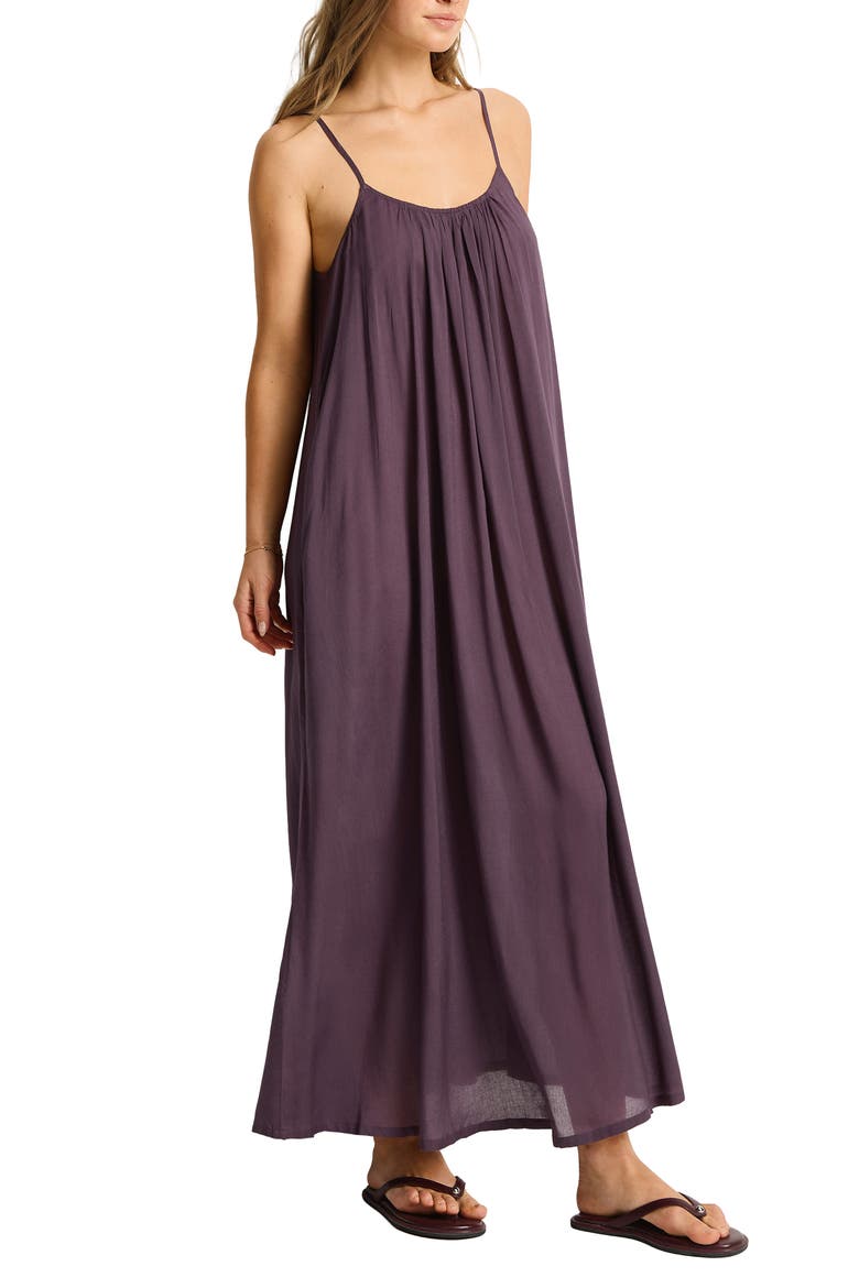 Resort Essentials Cover-Up Maxi Dress, Alternate, color, BLACKBERRY