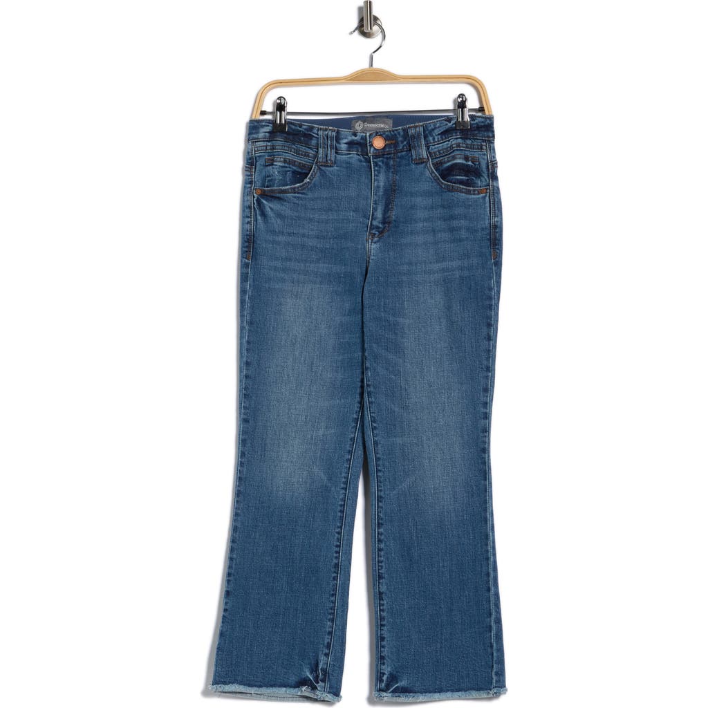 Democracy Crop Flare Jeans In Multi