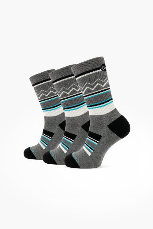 Cozy Zero Performawool Midcrew All-season Hike Socks 3 Pack In Gray
