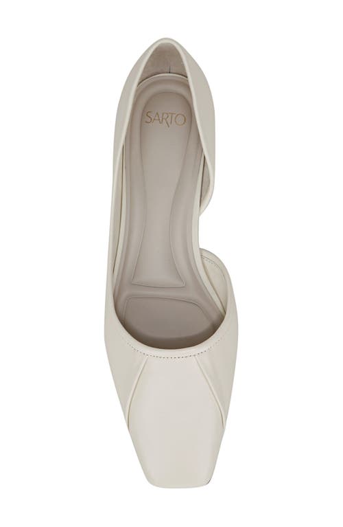 Sarto By Franco Sarto Debrah Half D'orsay Flat In White