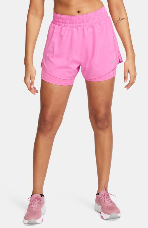 Nike One Dri-fit High-waisted 3-inch 2-in-1 Shorts