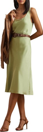 【Lauren Ralph Lauren】Charmeuse Sleeveless Cocktail Dress Lauren Ralph Lauren Charmeuse Sleeveless Cocktail Dress