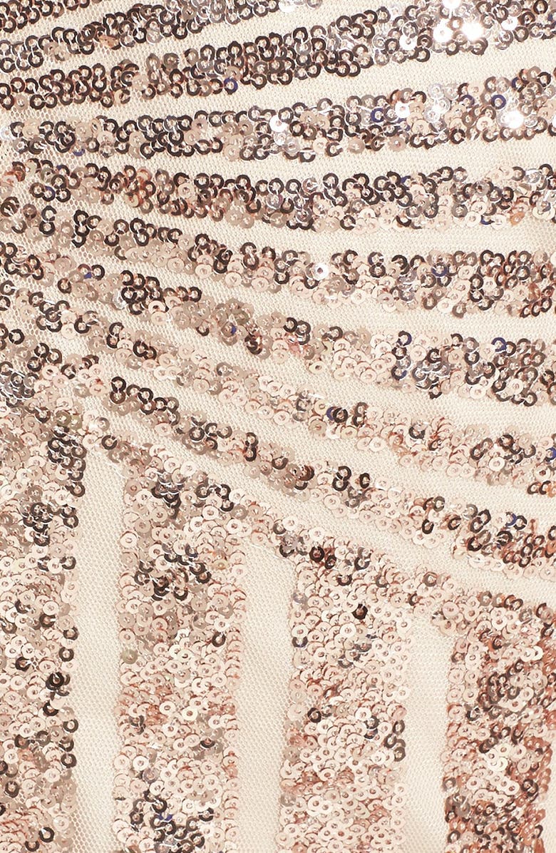 Missguided Sequin V-Neck Romper, Alternate, color, 