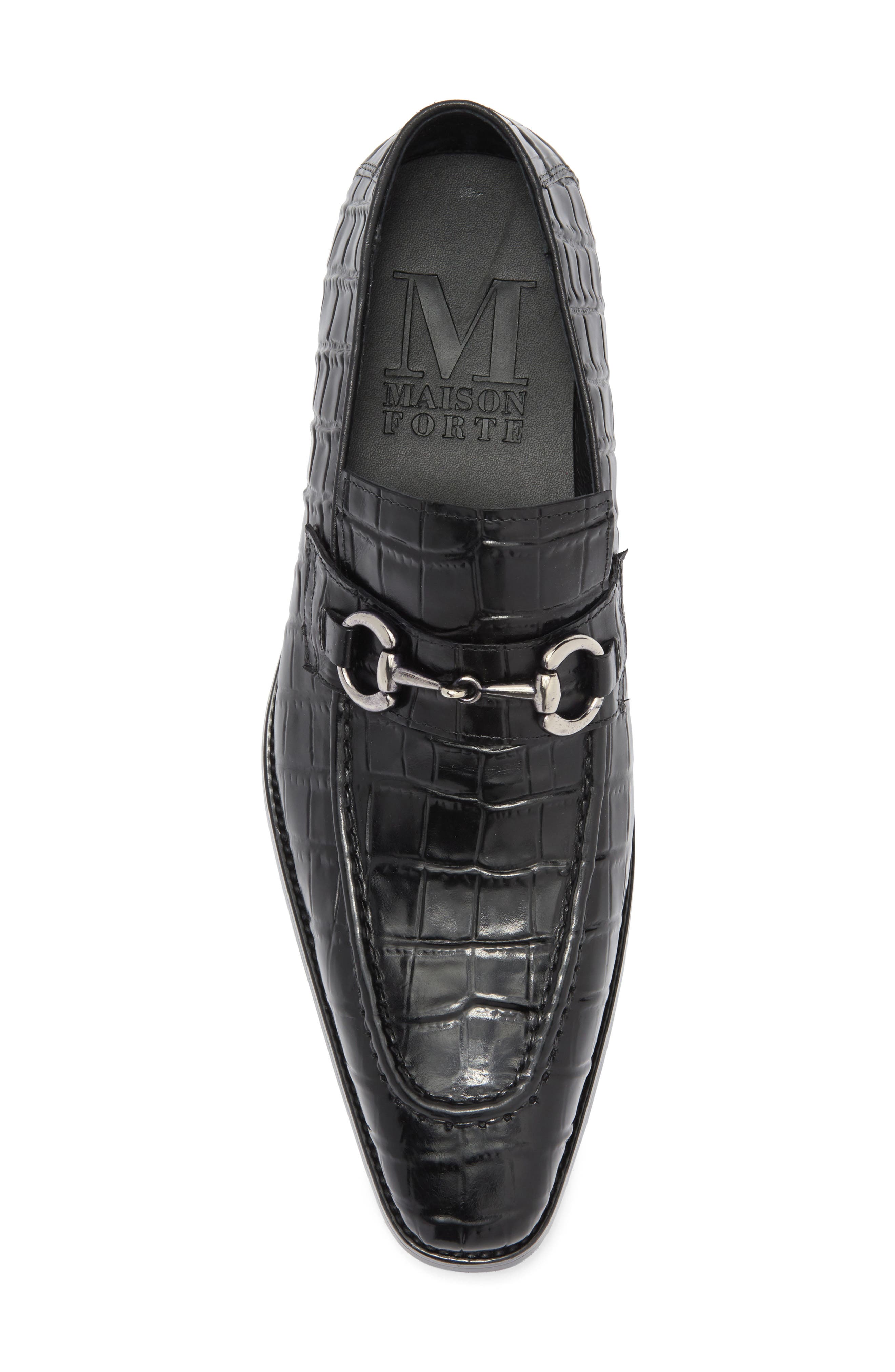 Maison Forte Magnus Croc Embossed Loafer, Alternate, color, 