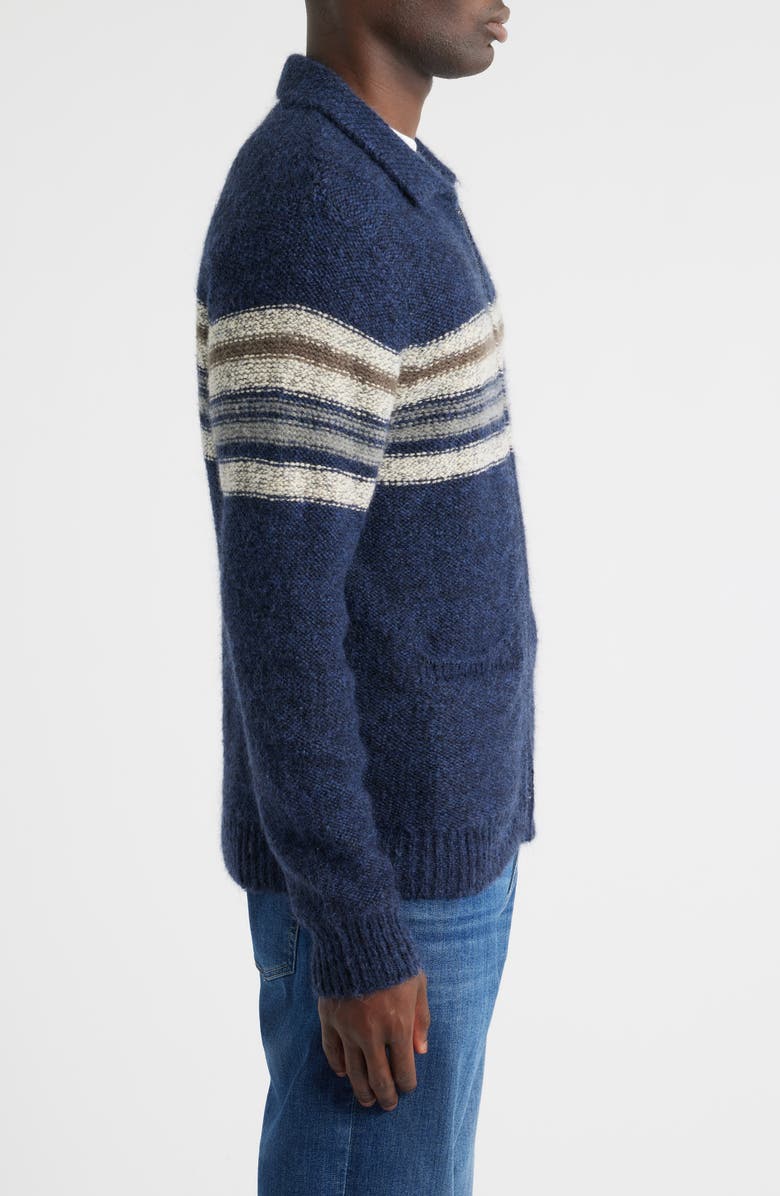 Rails Seldon Stripe Zip-Up Cardigan, Alternate, color, Moon Shadow