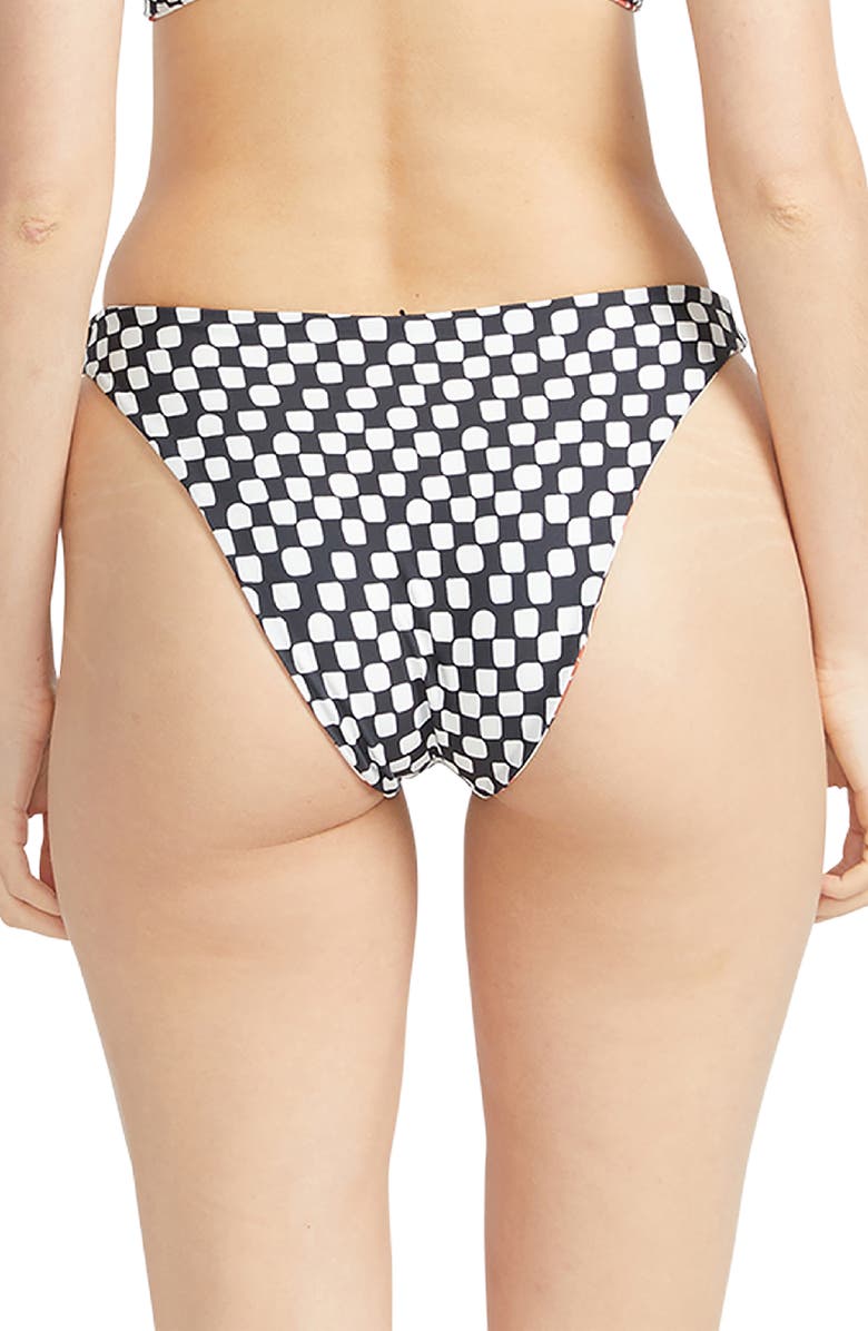 Volcom Check Mate Skimpy Bikini Bottoms, Alternate, color, 