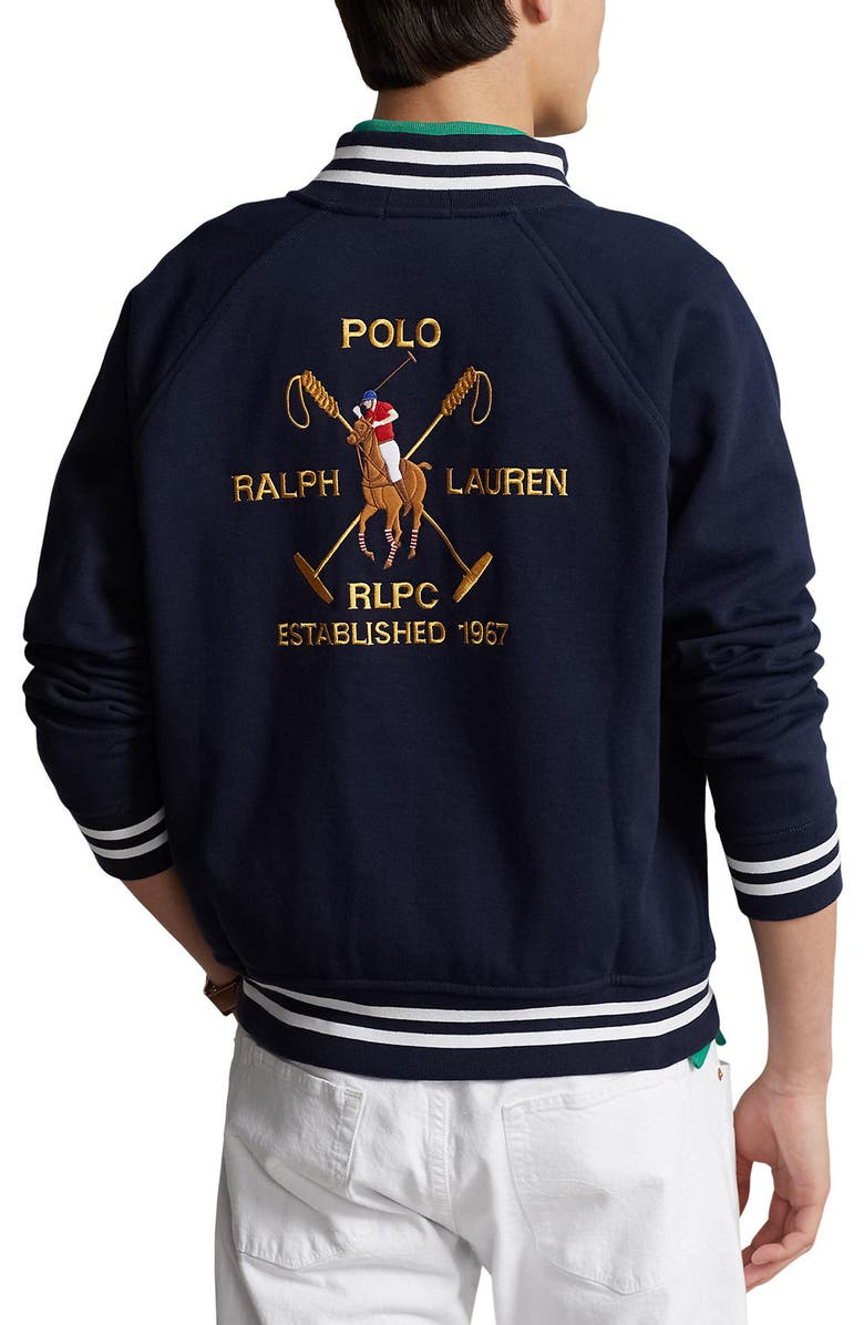 Polo Ralph Lauren Classic Athletic Fleece Baseball Jacket, Alternate, color, 