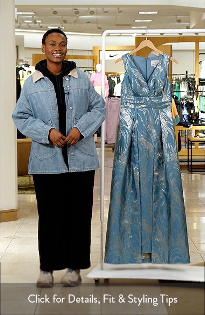 Metallic Jacquard Gown, sales video thumbnail