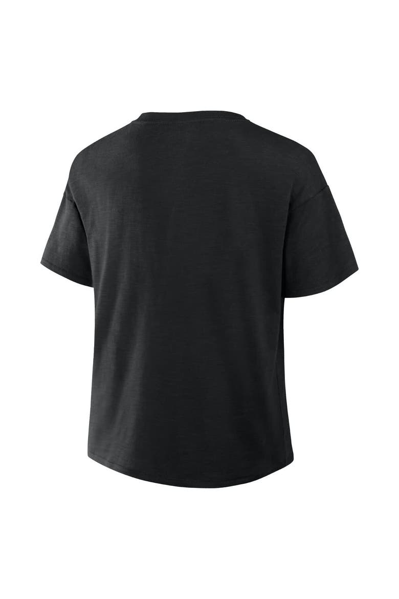 Women's Fanatics  Black Utah Mammoth Combo Stadium Slub Boxy T-Shirt, Alternate, color, Black