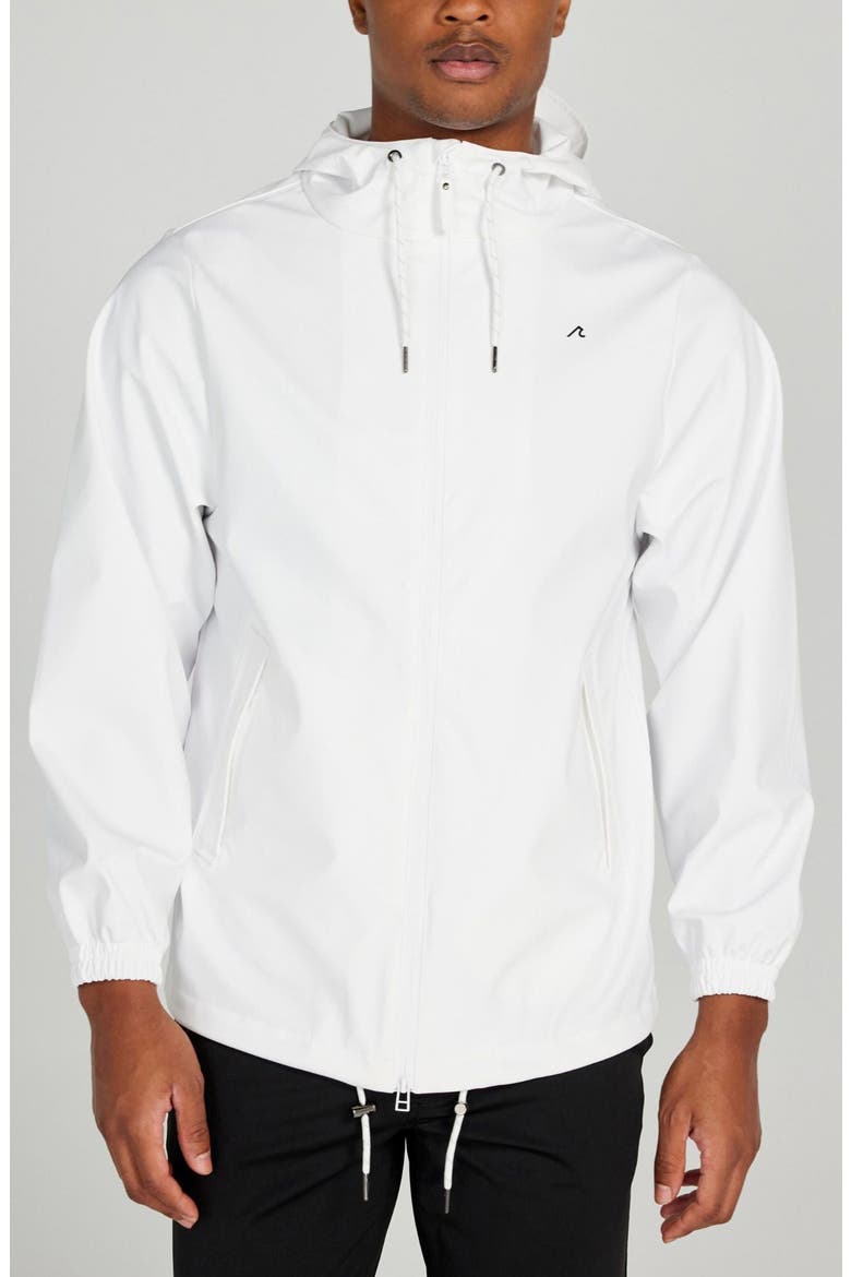 Cloud Hooded Rain Jacket, Main, color, BRIGHT WHITE