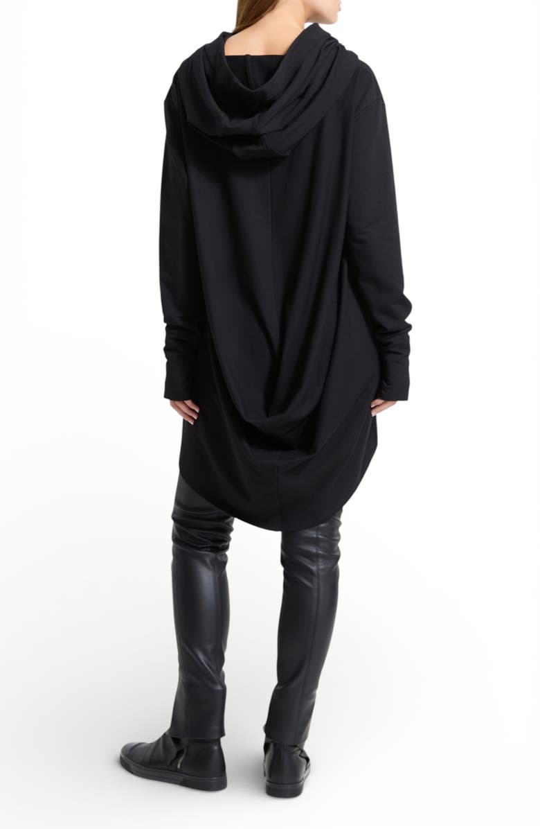 Marcella Firenze High-Low Hoodie, Alternate, color, Black