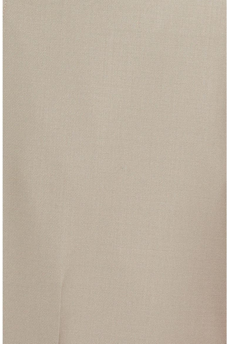 Flat Front Solid Super 130s Wool Gabardine Trousers, Alternate, color, TAN