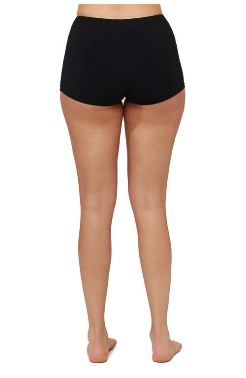 Free Sport By Gottex Basic High Waist Swim Short In Black