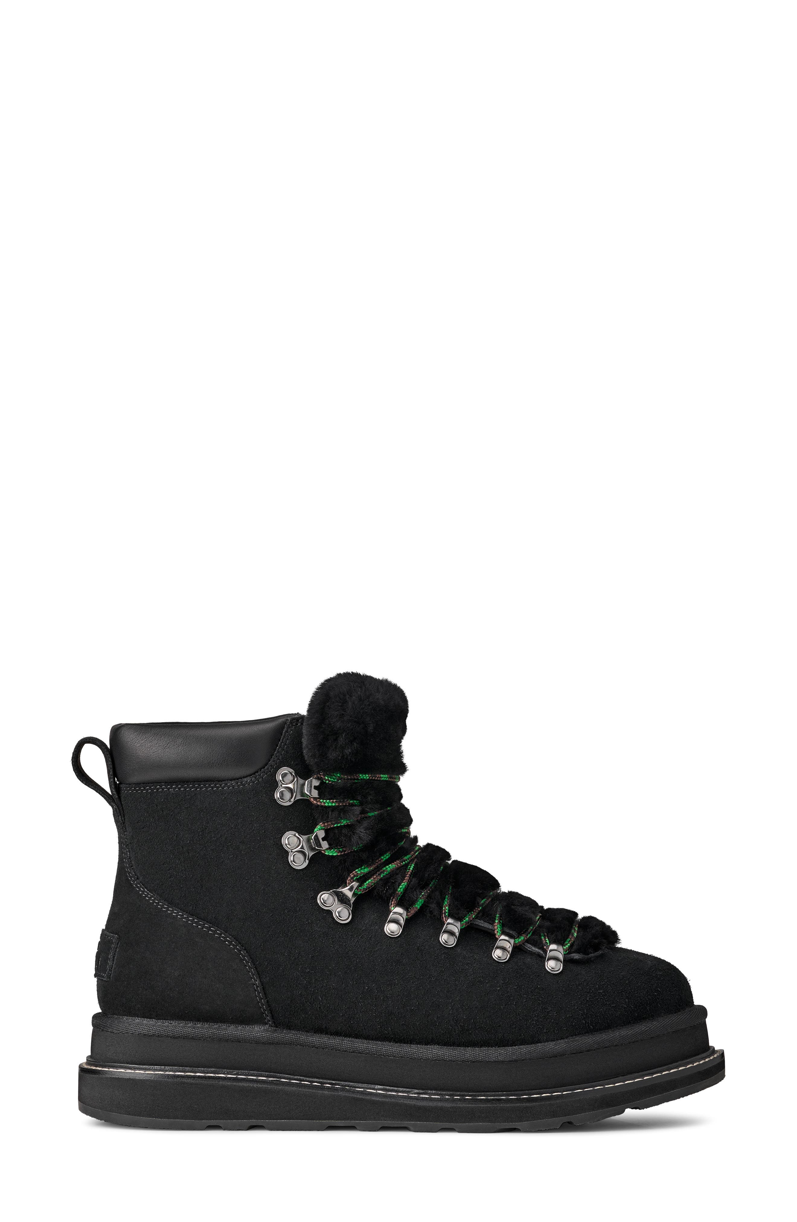 UGG<sup>®</sup> x Sacai Gender Inclusive Hiking Boot, Alternate, color, Black