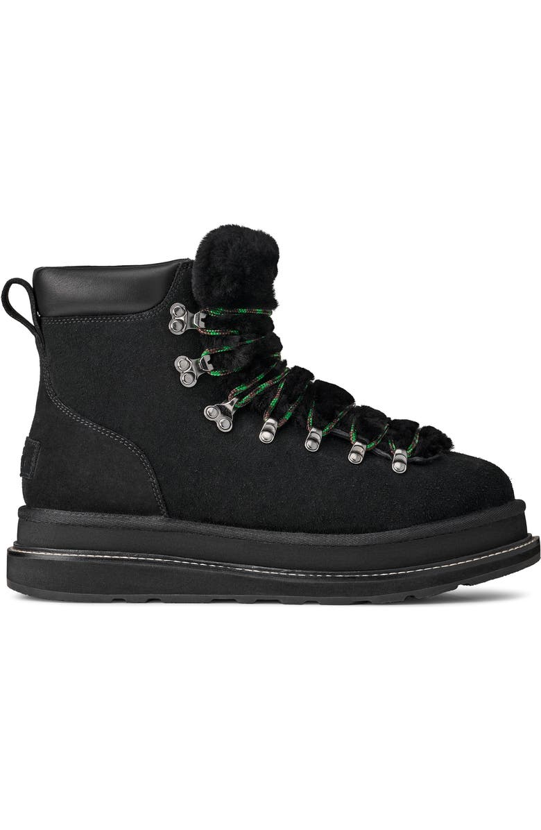UGG<sup>®</sup> x Sacai Gender Inclusive Hiking Boot, Alternate, color, Black