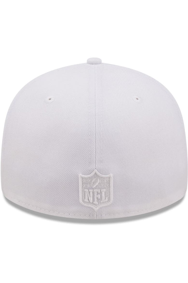 Men's New Era Washington Commanders White on White Low Profile 59FIFTY Fitted Hat, Alternate, color, White
