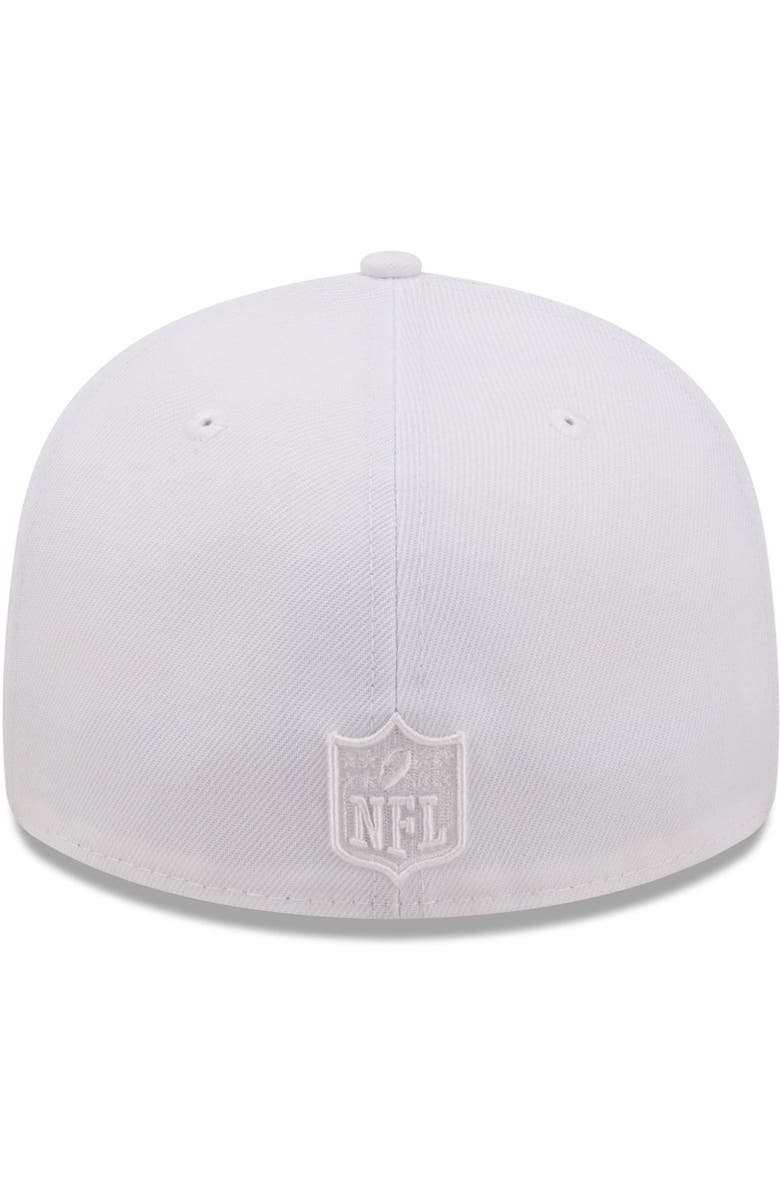 New Era Men's New Era Washington Commanders White on White Low Profile 59FIFTY Fitted Hat, Alternate, color, 