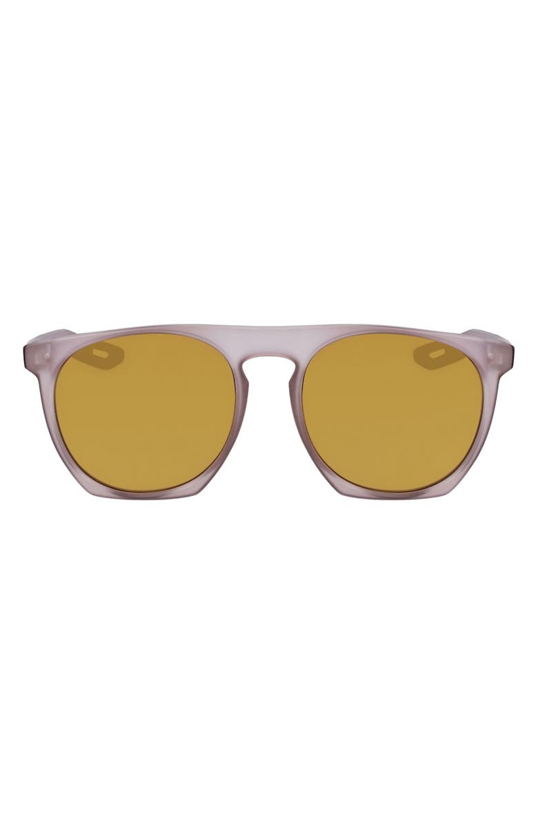 Nike Flatspot XXII 52mm Geometric Sunglasses, Main, color, Matte Amethyst Ash/ Bronze Mir