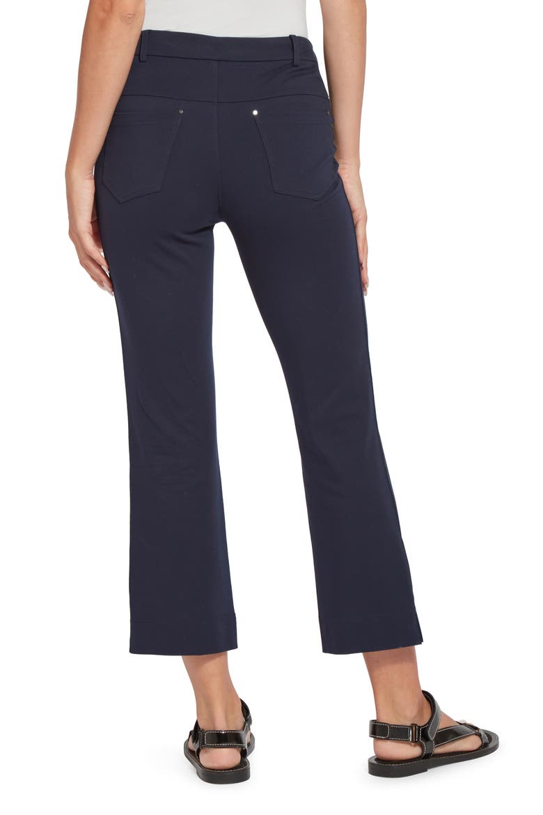 Lyssé Baby Bootcut Pants, Alternate, color, TRUE NAVY