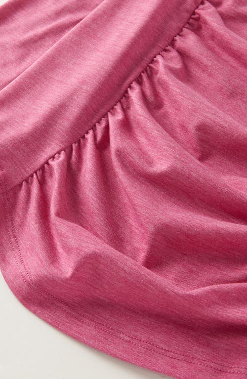 Zella Girl Kids' Jump Start Long Sleeve Draped T-shirt In Pink