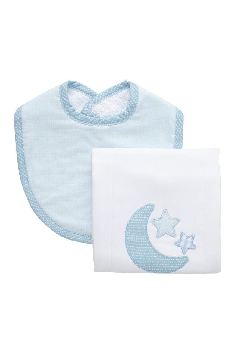 3 Marthas Classic Adventures Bib & Burp Boxed Set, Main, color, Blue Lullaby