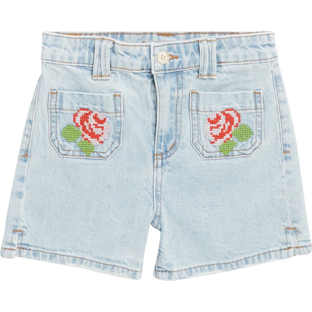Shop Tractr Kids' Rose Needlepoint Shorts