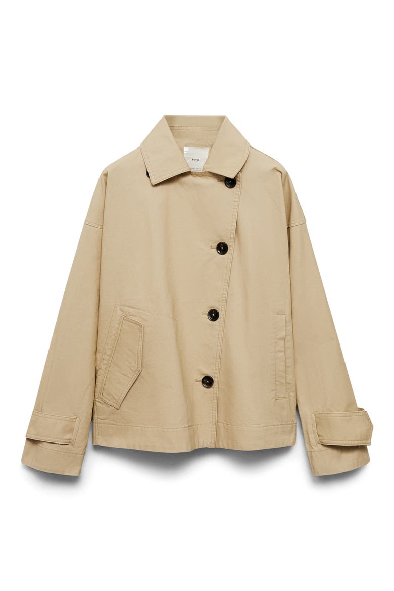 Cotton Crop Trench Coat, Alternate, color, LIGHT/ PASTEL GREY