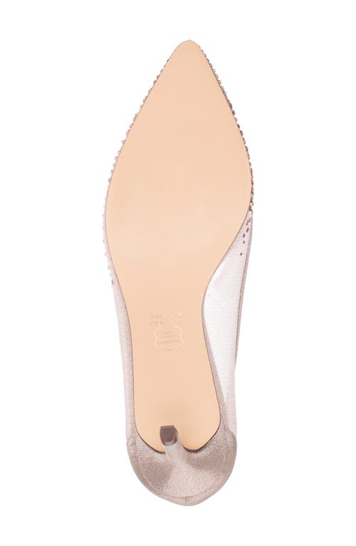 Nina Nalia Pointed Toe Pump In Taupe