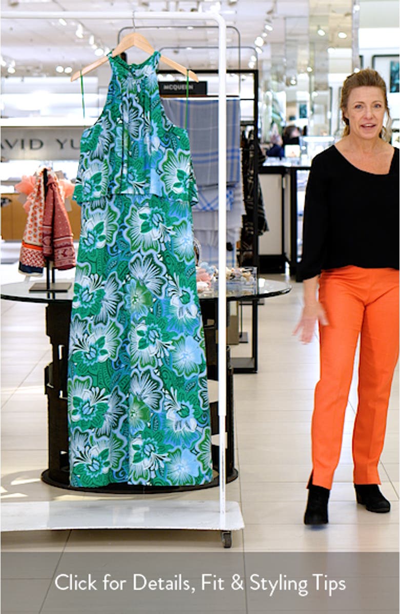 Tanti Floral Moya Halter Maxi Dress, sales video thumbnail