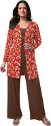 Jessica London Everyday Stretch Knit Wide Leg Pant