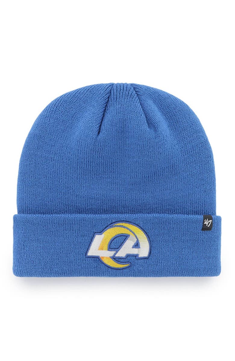 '47 Men's '47 Royal Los Angeles Rams Primary Cuffed Knit Hat, Main, color, Royal