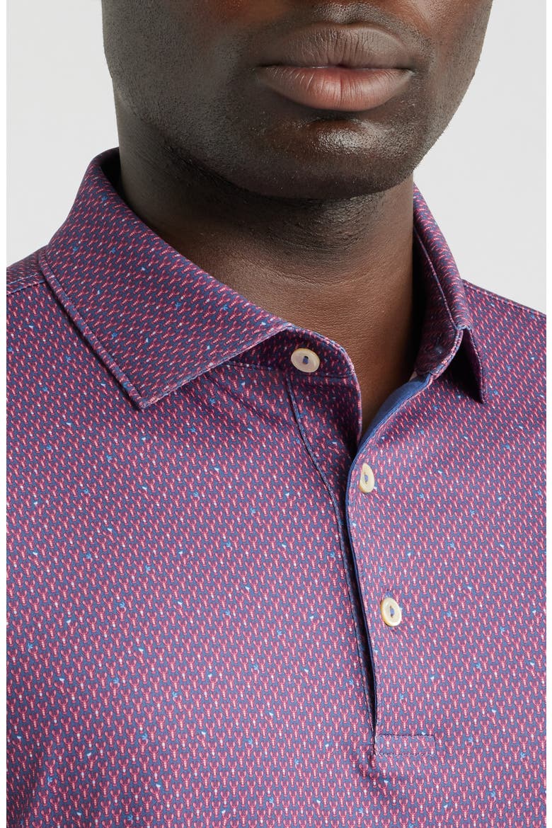 Lobster Boil Performance Jersey Polo, Alternate, color, BALI BLUE