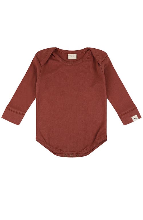 Turtledove London Kids Organic Cotton Rib Onsie In Red