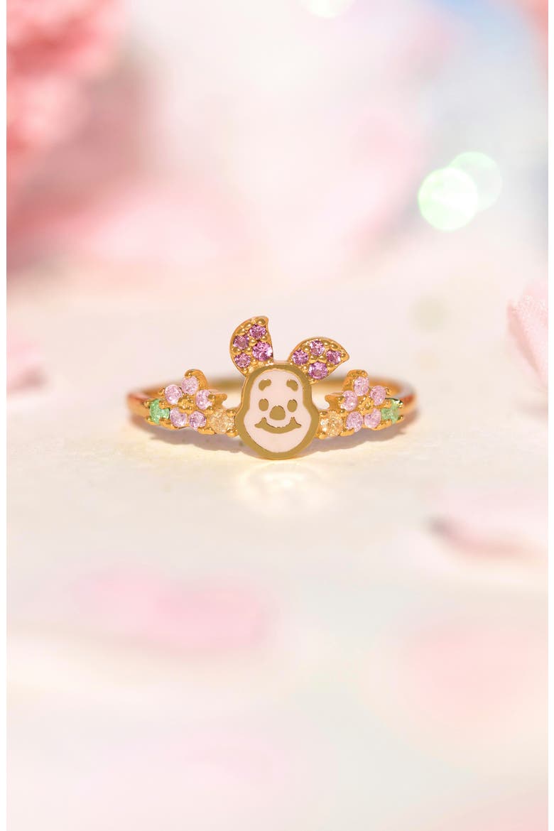 Disney® Piglet Ring, Alternate, color, GOLD/ PINK