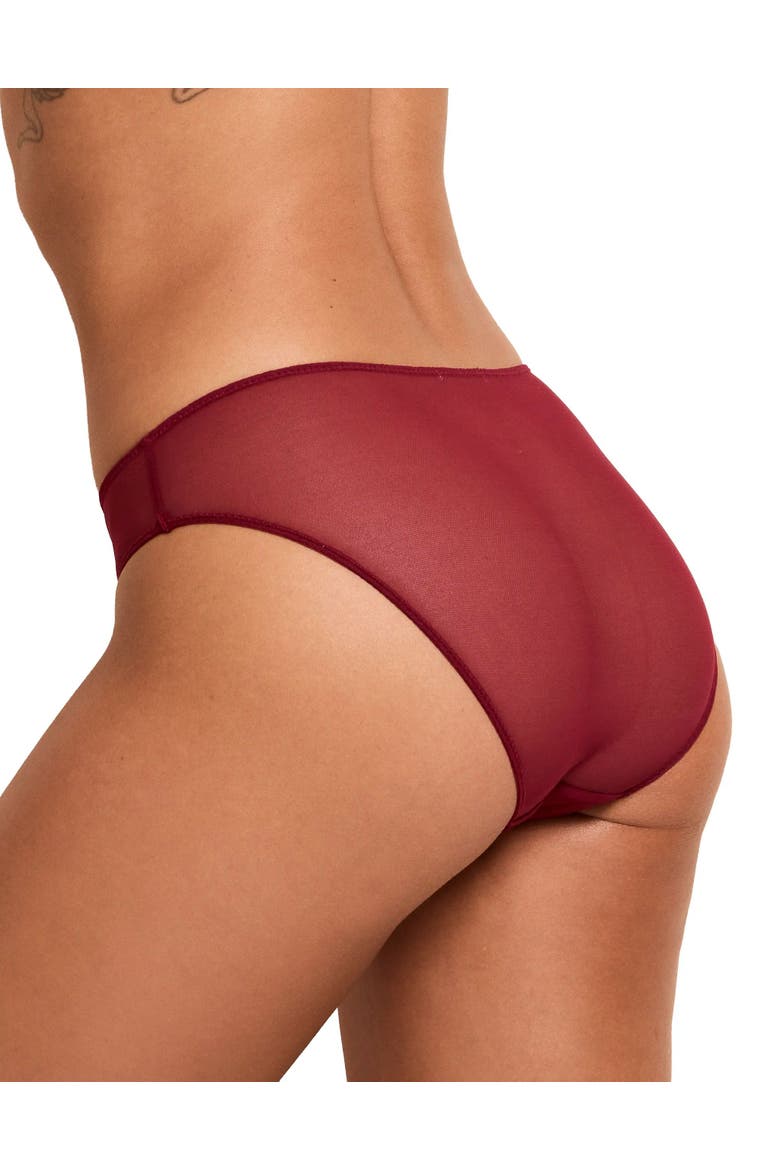 Albanne Bikini Panties, Alternate, color, Dark red