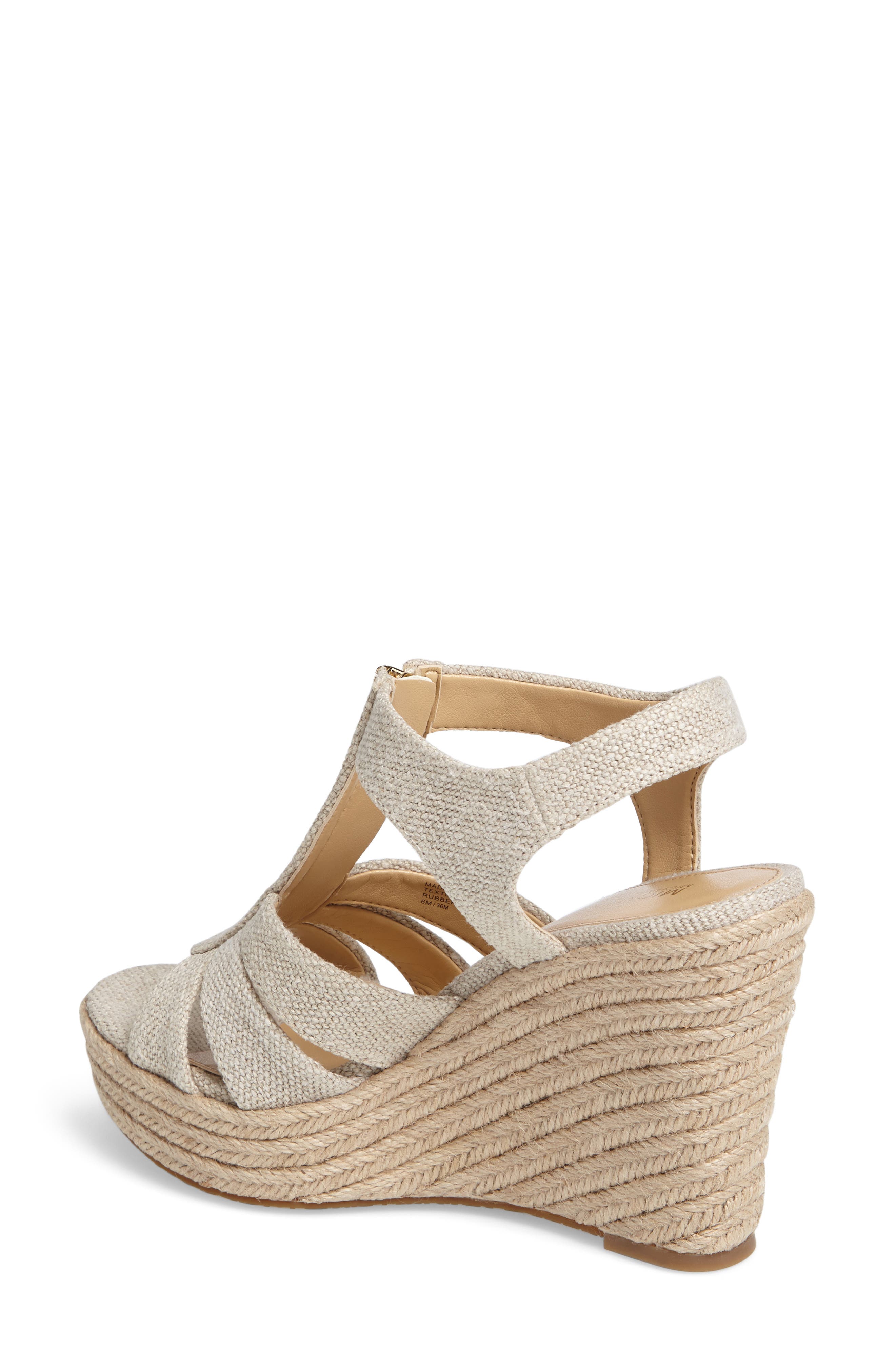 Berkley Platform Wedge, Alternate, color, NATURAL FABRIC
