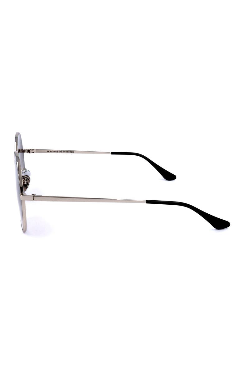 51mm Round Sunglasses, Alternate, color, SILVER