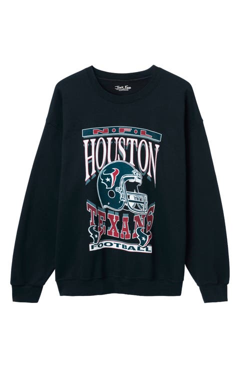 Houston Texans Helmet Flea Market Crewneck Sweatshirt