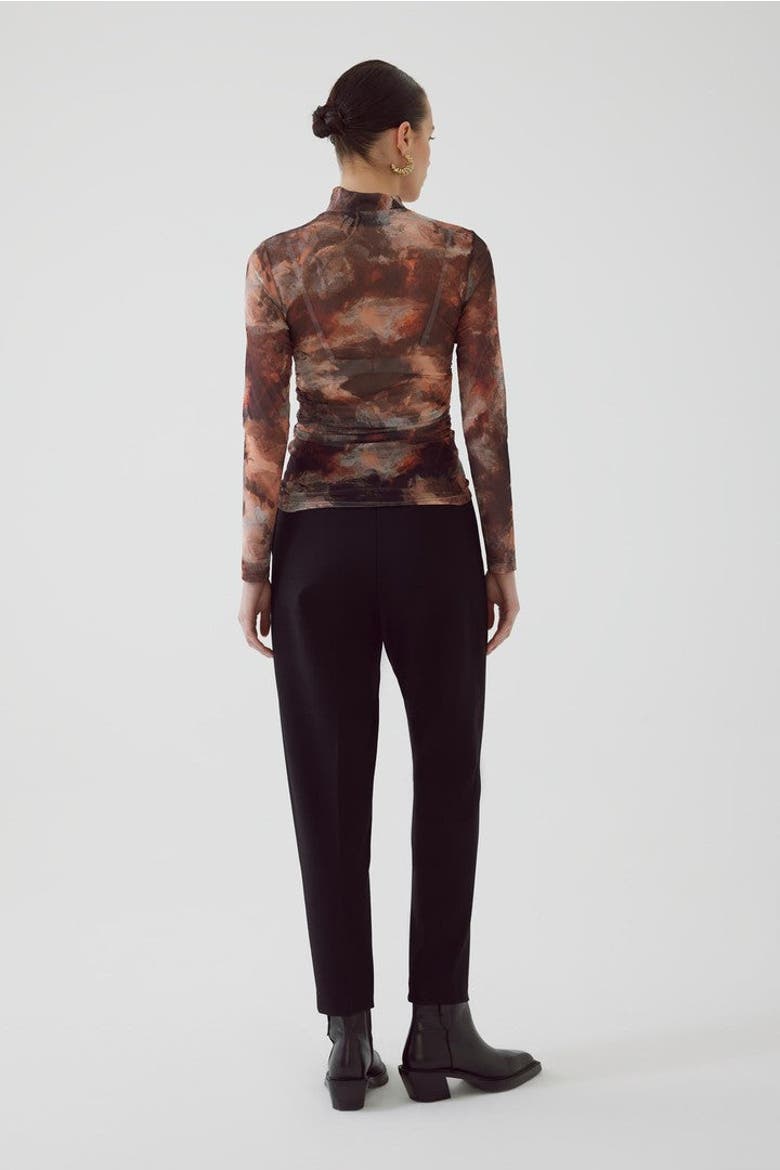 Aldo Tulle Knit Blouse, Alternate, color, MULTI COLOR